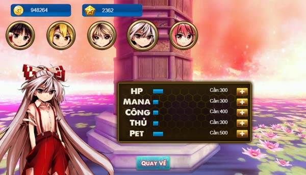 Nâng cấp sức mạnh