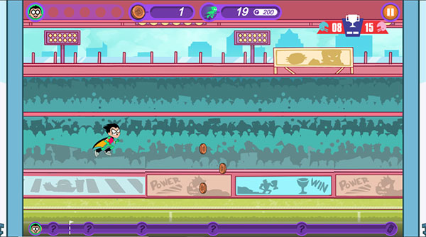 Hãy giúp các siêu anh hùng chạy về đích