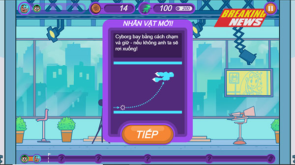 Mở khóa nhân vật mới