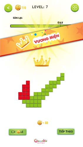 Chơi game Xếp khối hình - GameVui