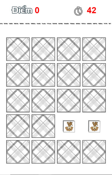 Tìm 2 hình giống nhau để ghi điểm