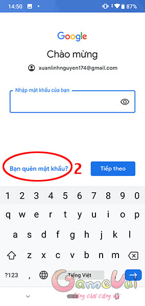 Bạn quên mật khẩu