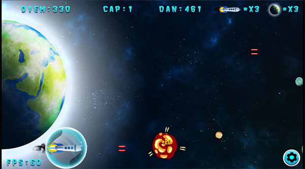 Hãy bắn phá những mảnh vỡ thiên thạch