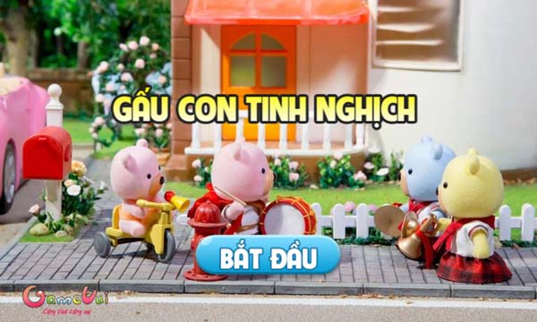 Chơi game Gấu con tinh nghịch - GameVui