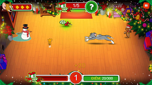 Hãy giúp Jerry thu thập càng nhiều quà càng tốt