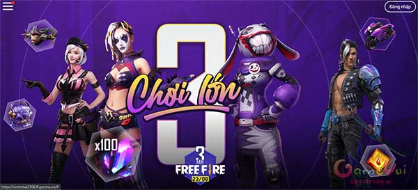 Giao diện trang chủ sự kiện