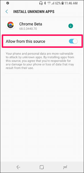 Allow from this source