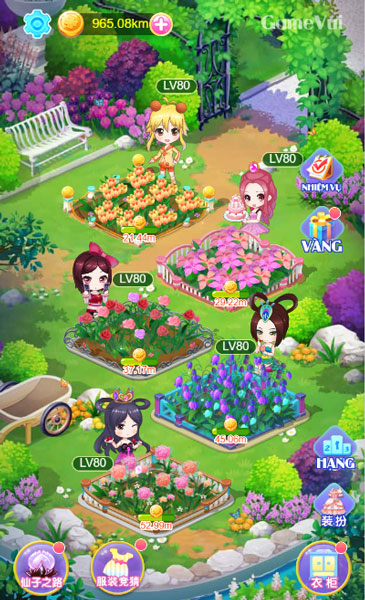 Chăm sóc 5 nàng tiên WinX cùng khu vườn thần tiên