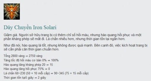 Dây chuyền Iron Solari