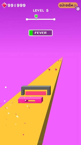 Thay đổi hình dạng của hình khối để đi xuyên qua vật cản