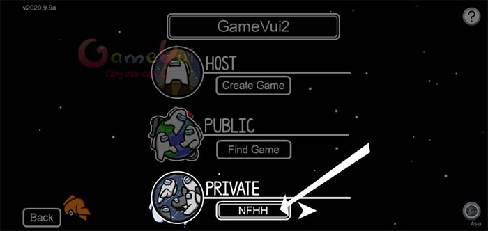 Bấm phím mũi tên bên cạnh để bắt đầu join vào phòng