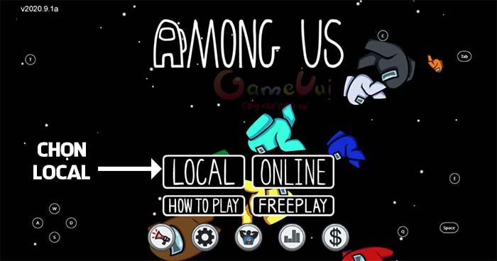 Cách tạo phòng Among Us qua Local