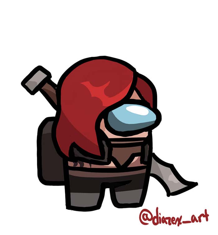 Tướng LMHT trong Among Us tạo hình 3