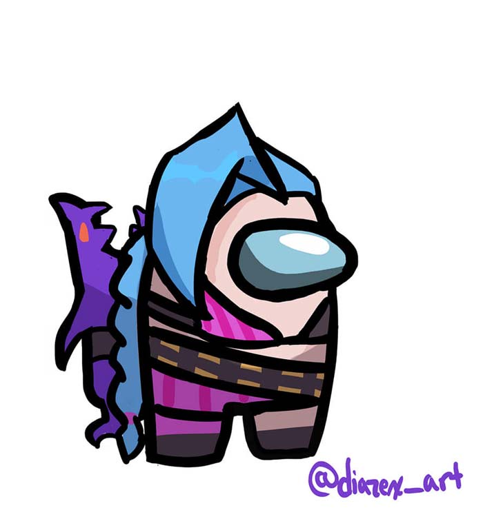 Tướng LMHT trong Among Us tạo hình 4