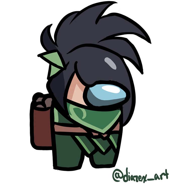 Tướng LMHT trong Among Us tạo hình 5