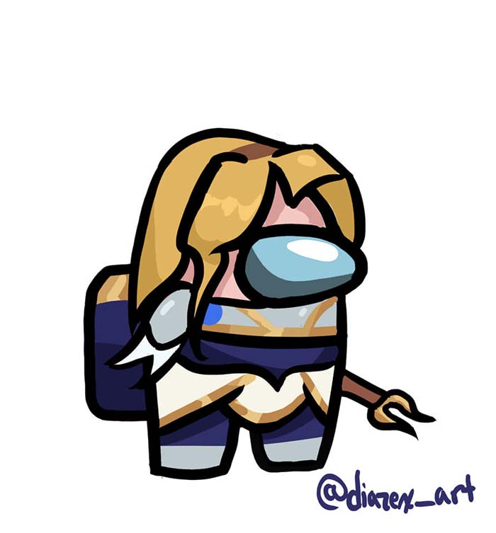 Tướng LMHT trong Among Us tạo hình 6