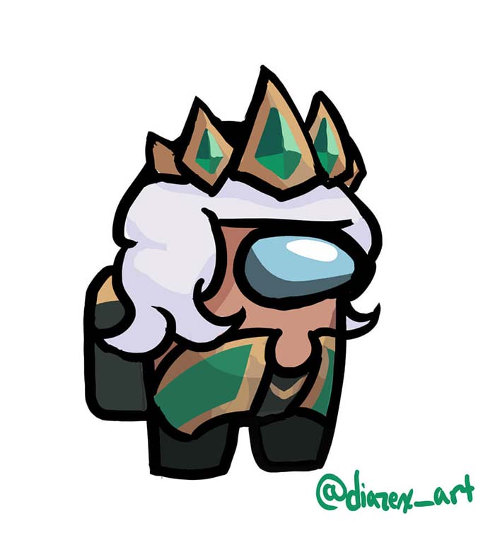 Tướng LMHT trong Among Us tạo hình 7