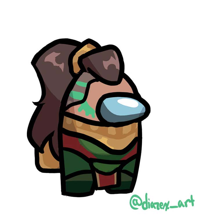 Tướng LMHT trong Among Us tạo hình 10