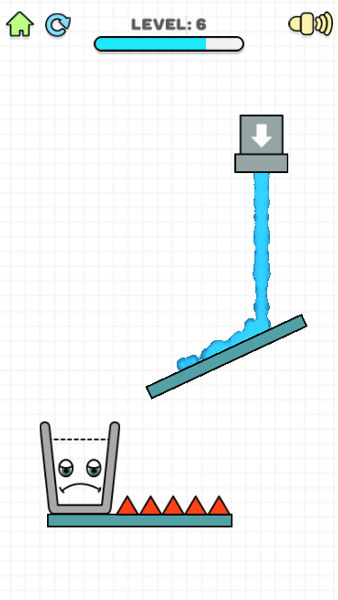 Đổ nước từ vòi xuống cốc chứa phía dưới