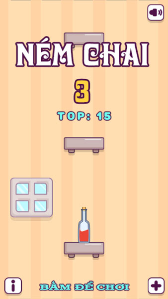 Chơi game Ném chai 3 - GameVui