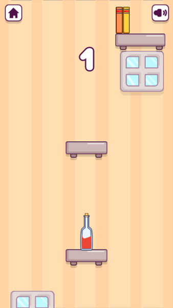 Màn hình chơi game Ném chai nước 3