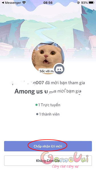 Chấp nhận lời mơi