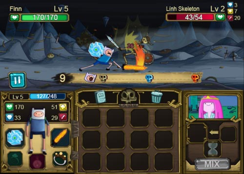 Giúp Finn tiêu diệt, hạ gục toàn bộ lũ quỷ