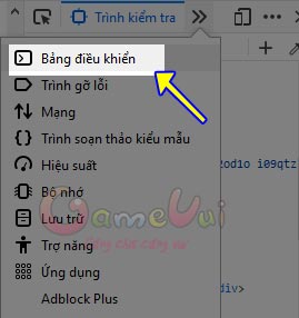 Tìm phần Bảng điều khiển