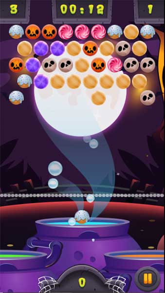 Các quả bóng giống nhau lại với nhau để ghi điểm