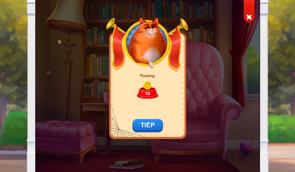 Hoàn thành thử thách của mèo Kitty Scramble