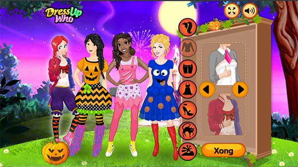 Chọn trang phục hóa trang cho từng công chúa