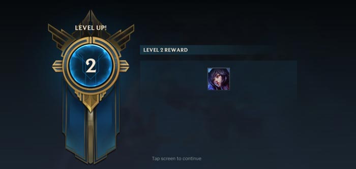 Phần thưởng lên level