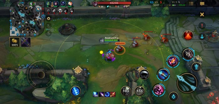 Thao tác trong game khá mượt với cấu hình điện thoại Android tầm trung