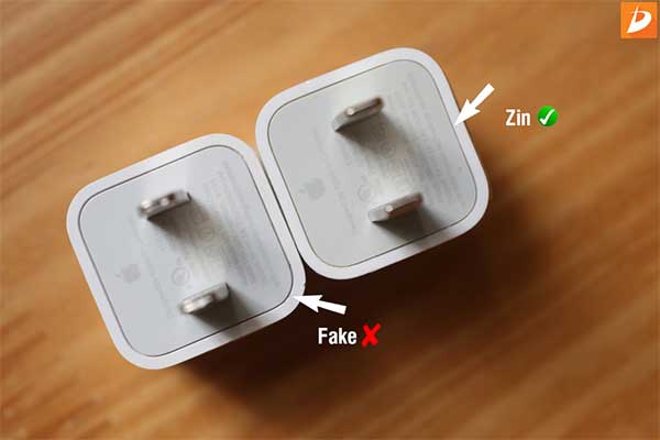 Phân biệt củ sạc iPhone chính hãng