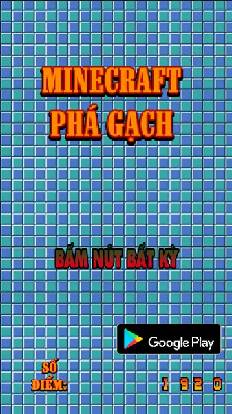 Chơi game Minecraft phá gạch - GameVui