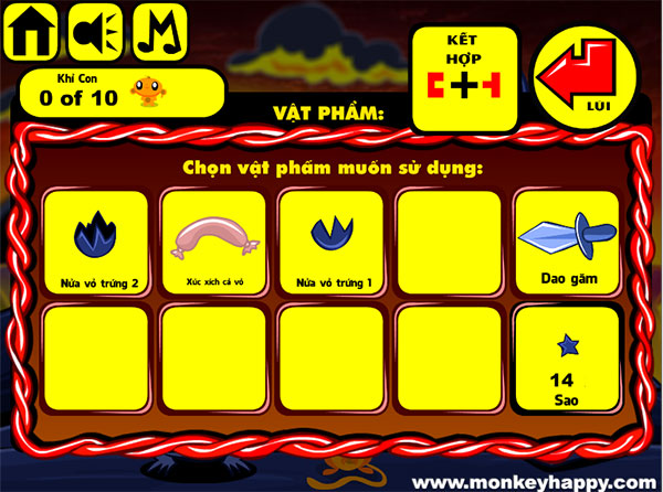 Vật phẩm đã thu được