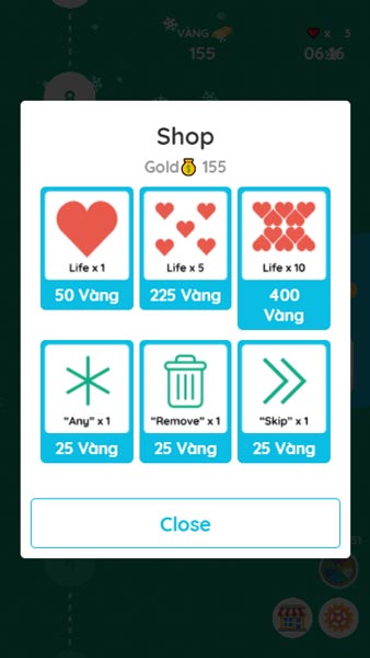 Các item có bán trong Shop cửa hàng