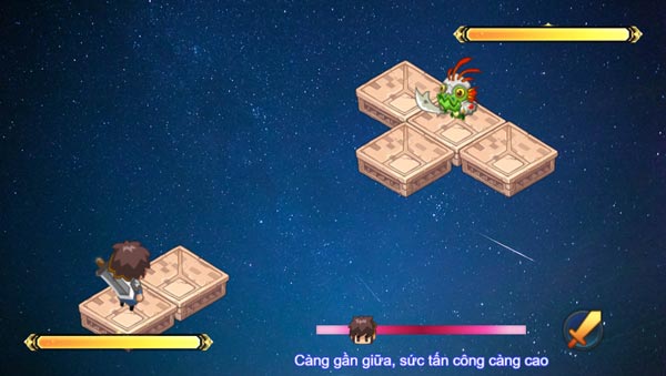 Đánh quái để nhận thưởng vàng, item