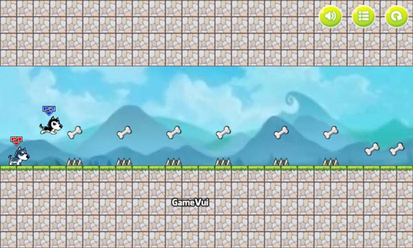 Điều khiển 2 chú cún con Puppy ăn thật nhiều xương