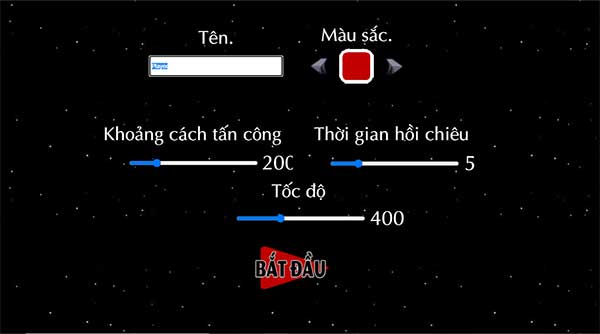 Điều chỉnh thông số