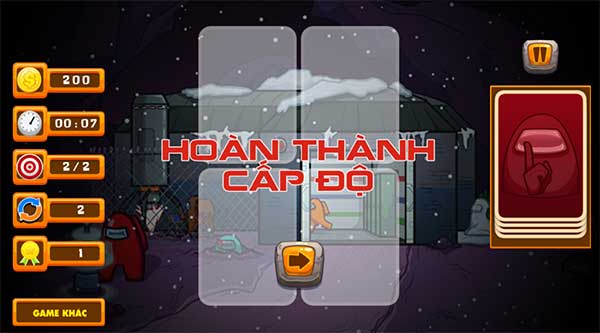 Hoàn thành cấp độ