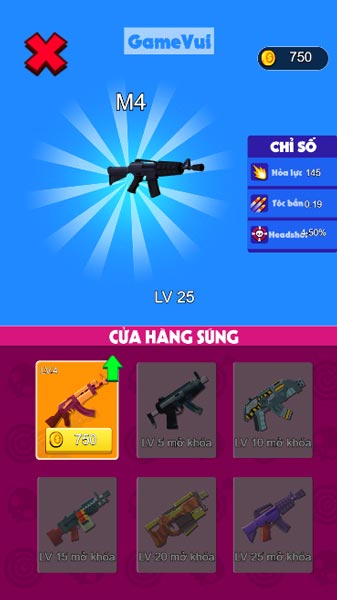 Mở khóa và nâng cấp súng