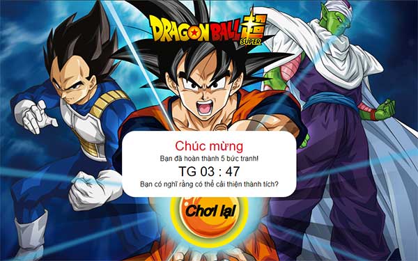 Hoàn thành trò chơi