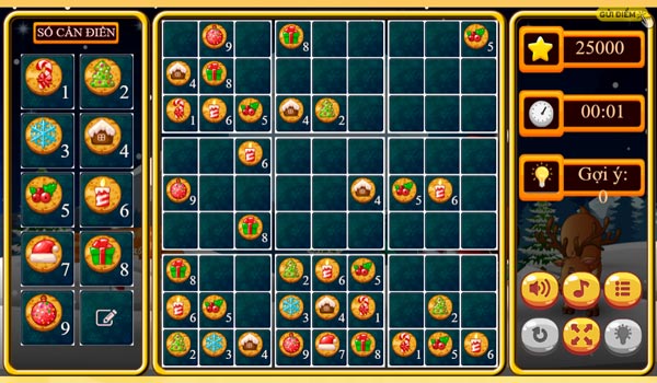 Sắp xếp các ô số hợp lý để vượt qua Sudoku