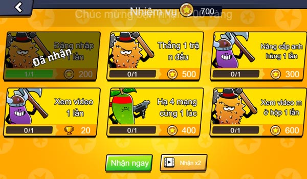 Thưởng nhiệm vụ