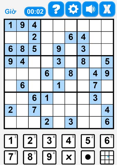 Giải đố ô số Sudoku