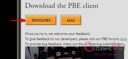 Chọn phiên bản tải về