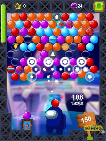 Bắn bóng Among Us thật chính xác