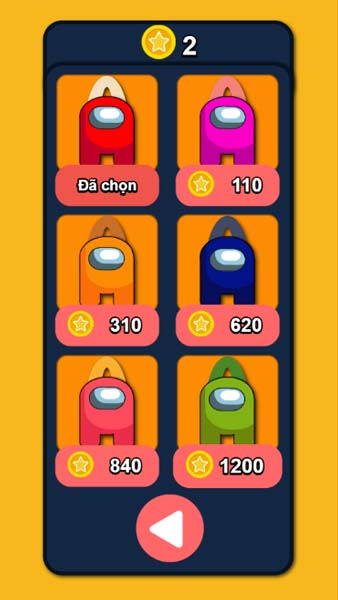 Các nhân vật Among Us trong Shop