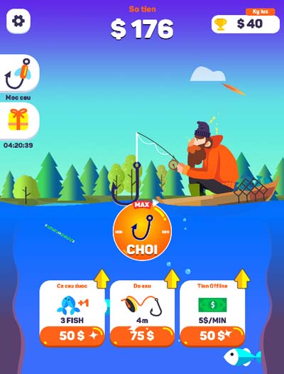 Nâng cấp sức mạnh cho nhân vật